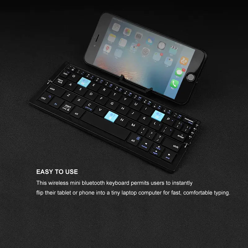 Mini Bluetooth Foldable Keyboard